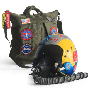 HGU-33 Silver Bull Flight Helmet Movie Prop of USN United States Navy Pilot Aviator